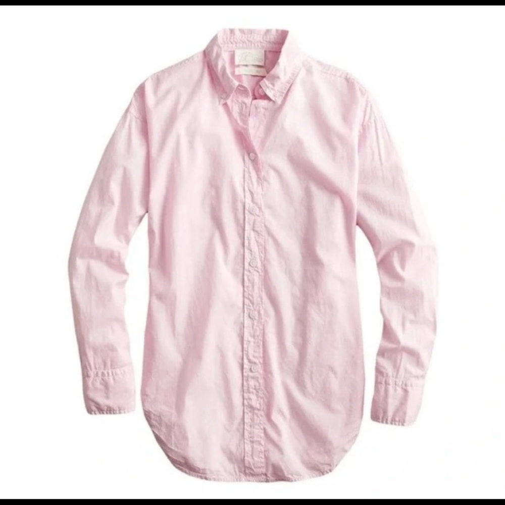 J Crew Relaxed Fit Garment dyed 100%Cotton Women's shirt Style